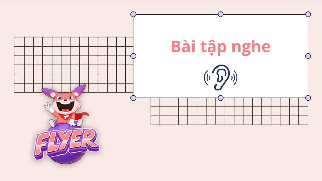 Bài tập nghe tiếng Anh lớp 3