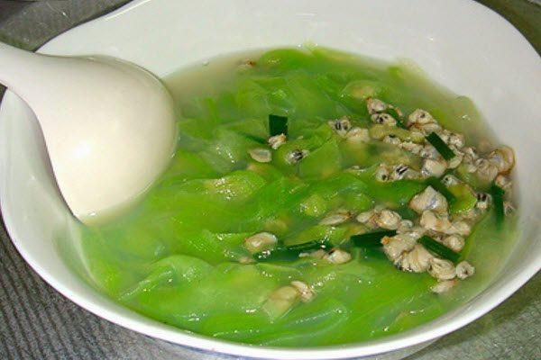 Canh ngao nấu bầu