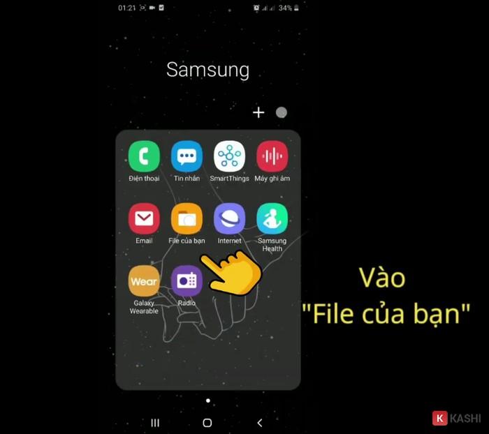 Bước đầu tiên đó là click chọn “File của bạn”