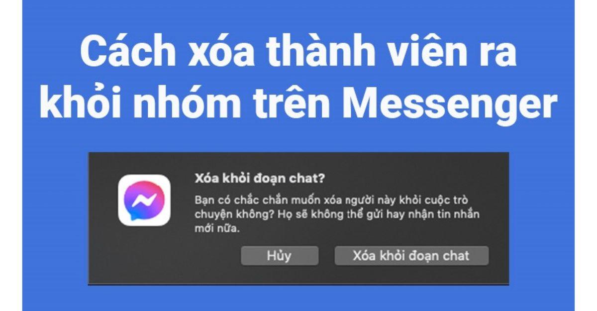 cách xóa thành viên trong nhóm messenger