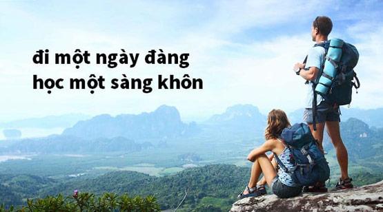 Ý nghĩa của câu tục ngữ “Đi một ngày đàng, học một sàng khôn”