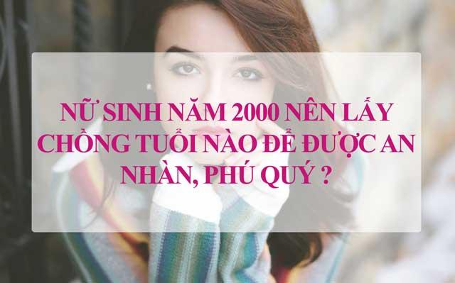 Nữ Canh Thìn sinh năm 2000 nên lấy chồng tuổi nào hợp