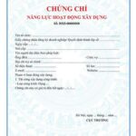 Cấp chứng chỉ năng lực của tổ chức thi công xây dựng công trình