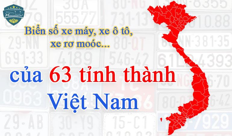 biển số xe các tỉnh thành