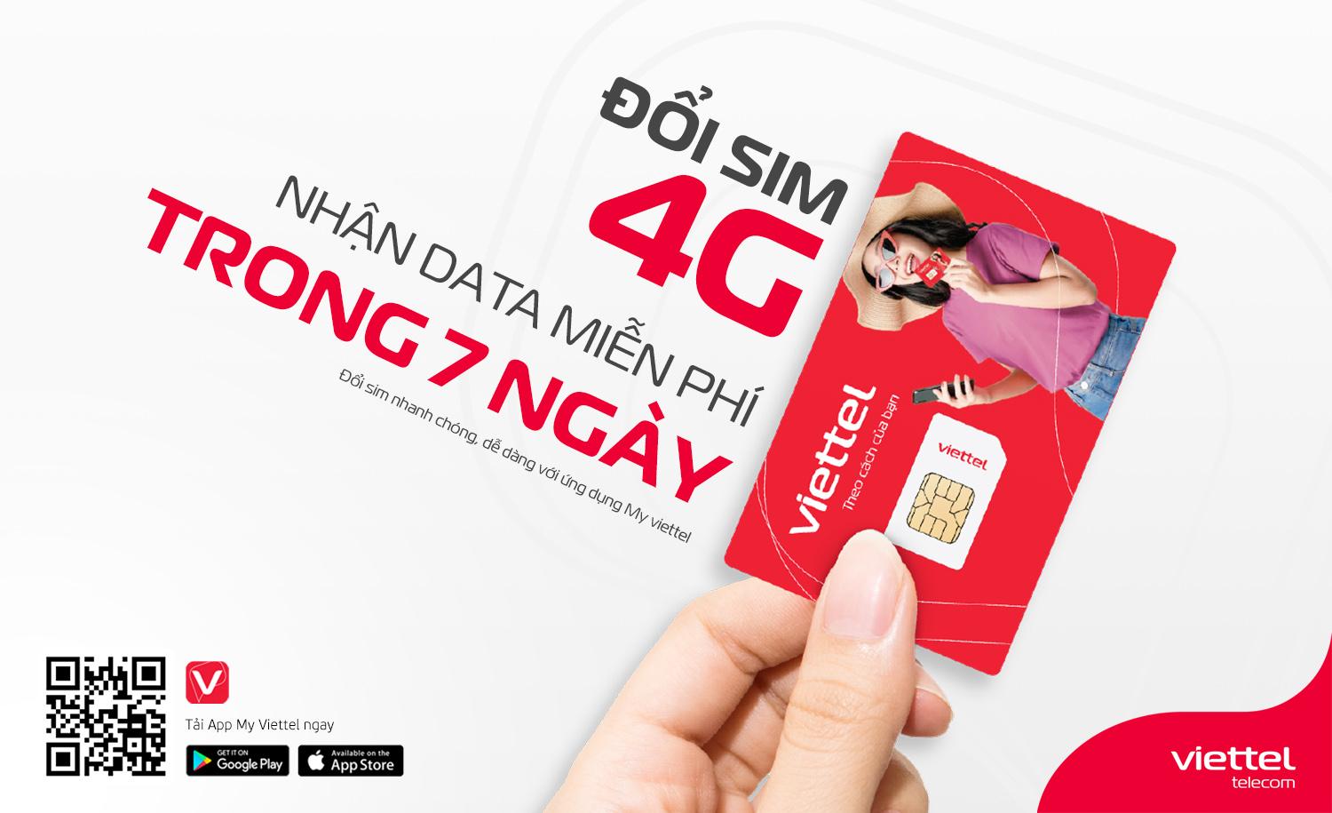 Đổi sim 4G nhận ưu đãi data tốc độ cao