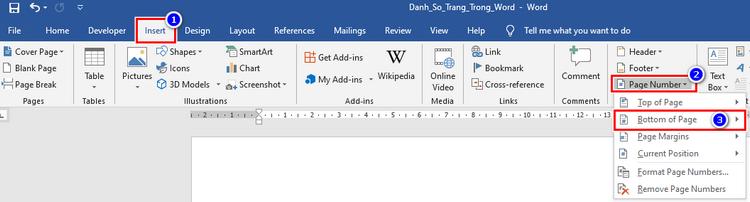 Hướng Dẫn Cách Đánh Số Trang Trong Word