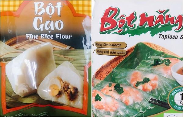 Bột gạo và bột năng là 2 loại bột chính để làm bánh cuốn