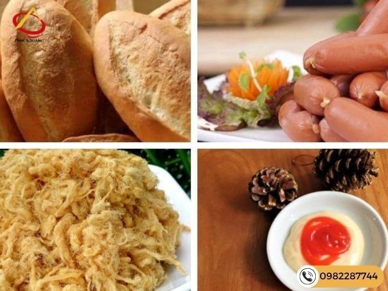 Nguyên liệu làm bánh mì nướng muối ớt