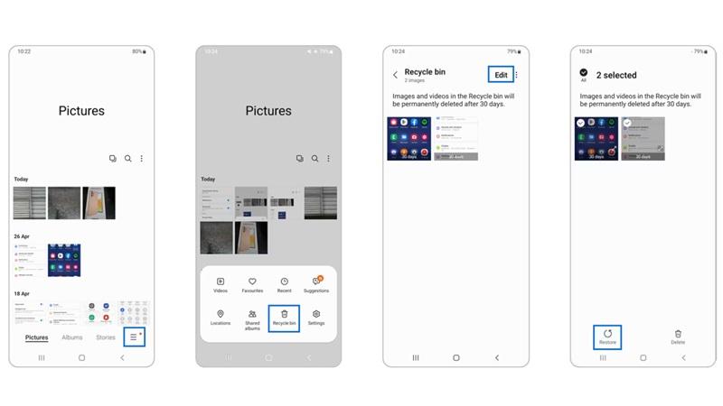 TOP cách khôi phục ảnh đã xóa vĩnh viễn trên Samsung hiệu quả