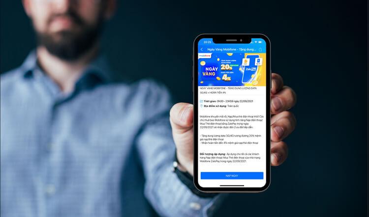 Những lợi ích khi nạp thẻ MobiFone qua ví điện tử ZaloPay