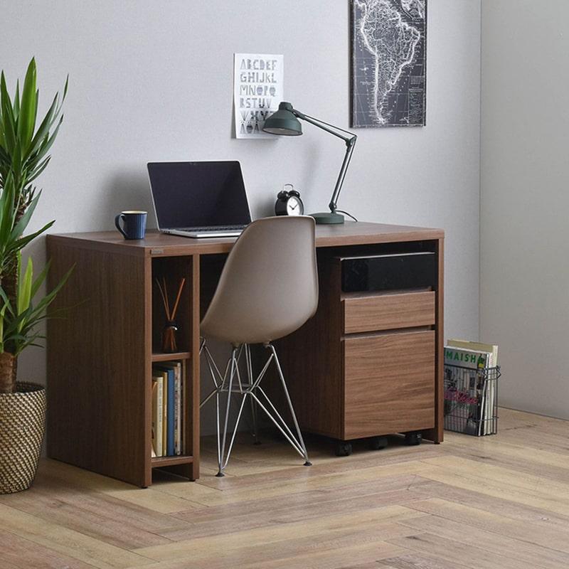 Bàn làm việc gỗ MDF màu nâu trầm - BLVGVP34