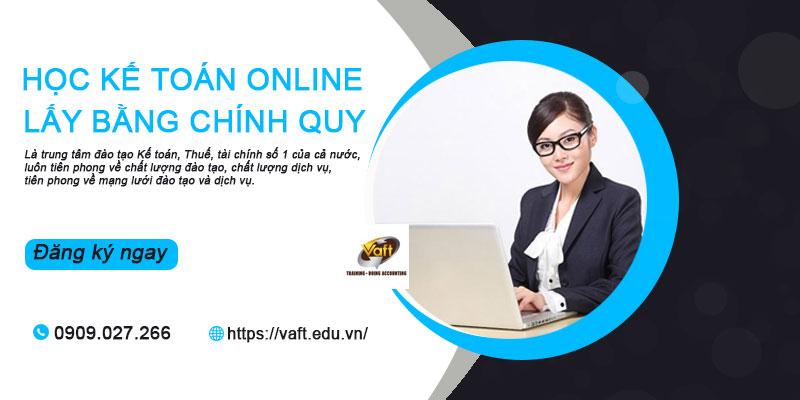 Học kế toán online lấy bằng chính quy