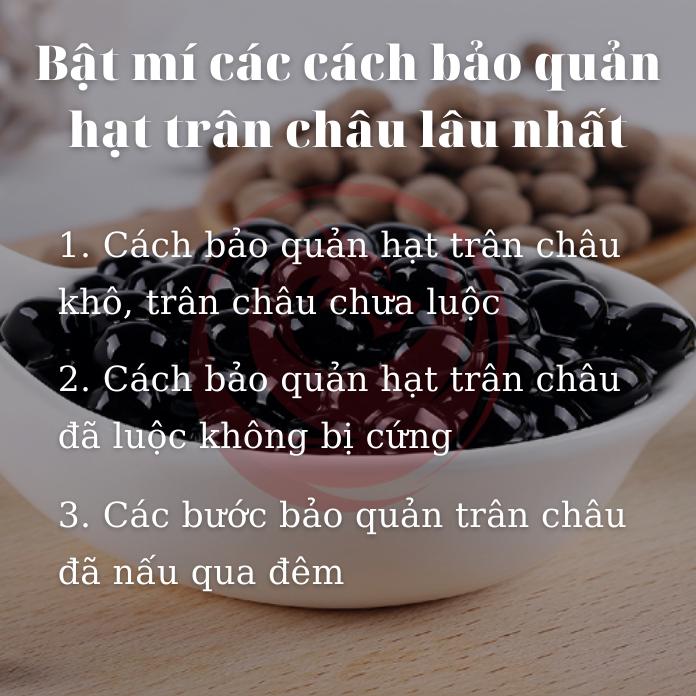 Các cách để bảo quản hạt trân châu