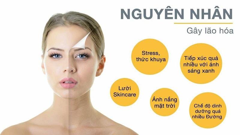 Một số nguyên nhân thường gặp khiến cho da bị lão hóa sớm