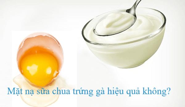 mặt nạ sữa chua trứng gà