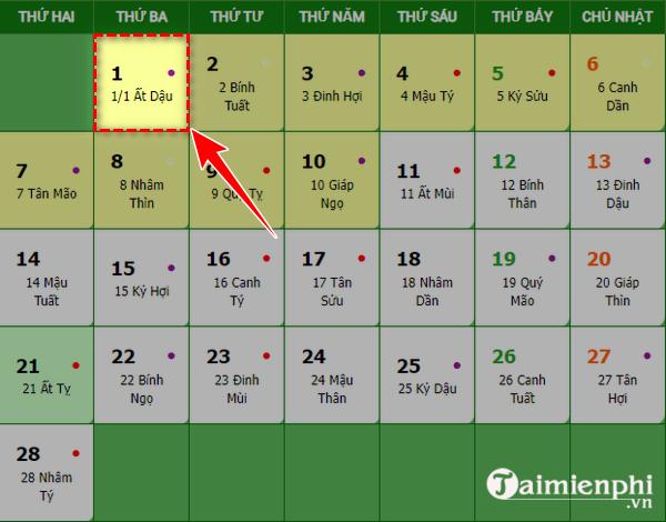 Mung 1 Tet 2022 la ngay may duong lich