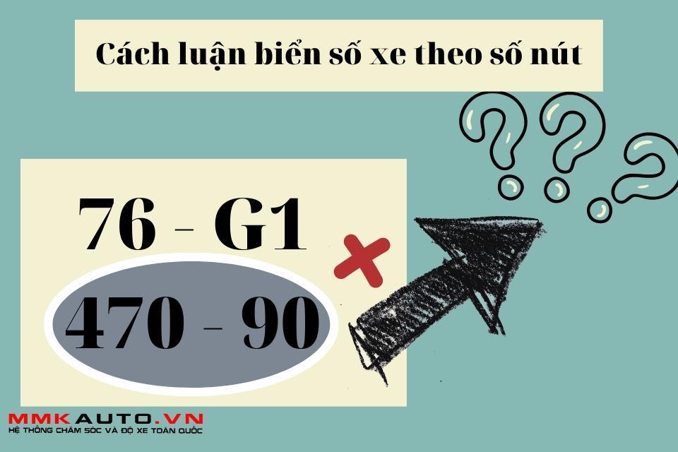 Cách luận biển số xe theo số nút (tổng điểm)