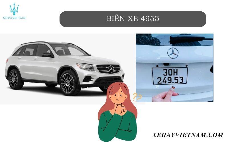 Theo quan niệm dân gian biển xe 4953 là gì?