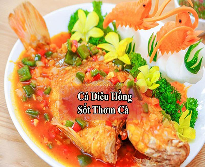 Cách làm món Cá Diêu Hồng Sốt Thơm Cà