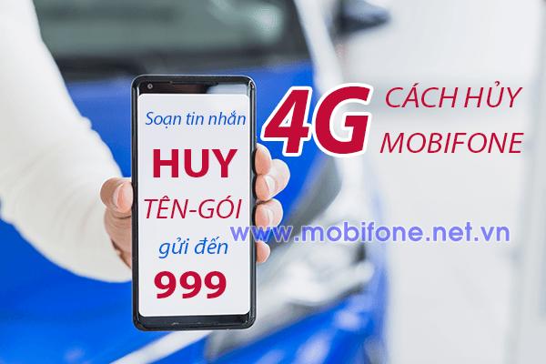 Hướng dẫn cách hủy 4G Mobifone - Hủy gia hạn gói 4G Mobifone mới nhất