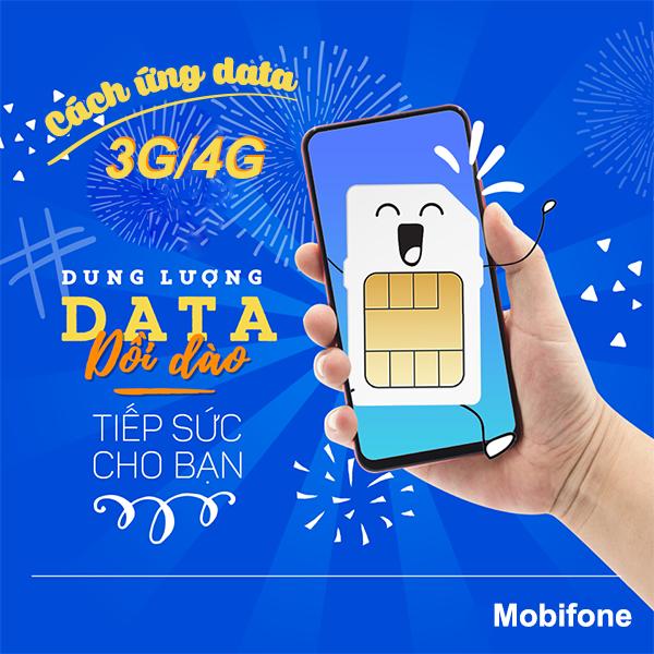 Hướng dẫn cách ứng data 3G 4G Mobifone