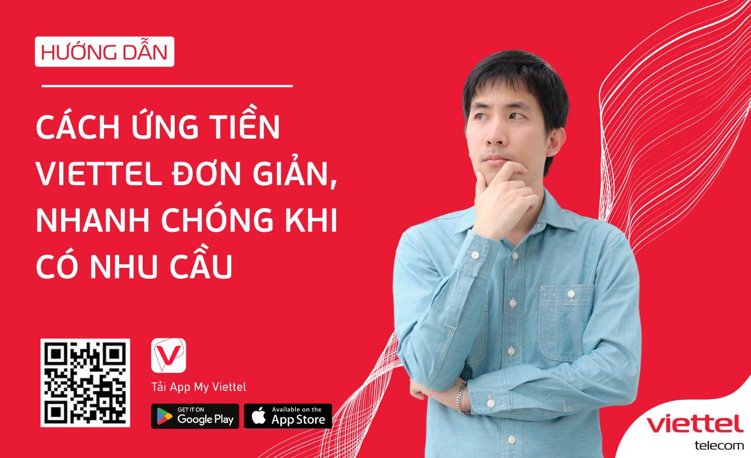 Hướng dẫn cách ứng tiền Viettel đơn giản