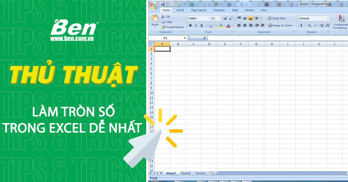 7 Thủ thuật làm tròn số trong Excel dễ làm nhất