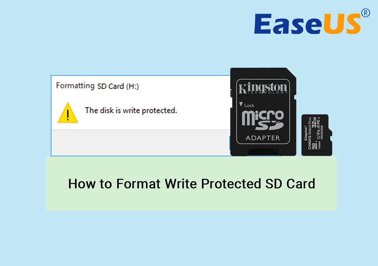 Format write protected SD card