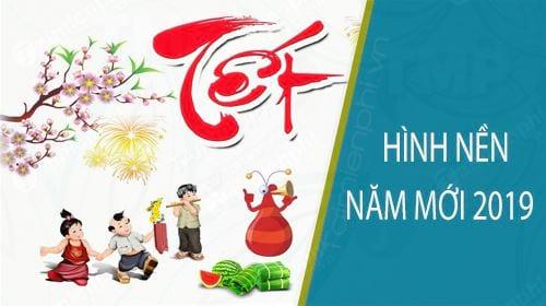 Bộ sưu tập hình nền cho máy tính và điện thoại năm mới 2019