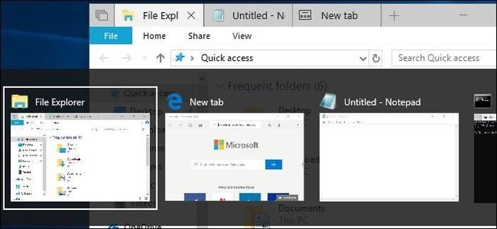 Windows 10 đã thay đổi cách thay đổi hoạt động của tổ hợp phím Alt+Tab