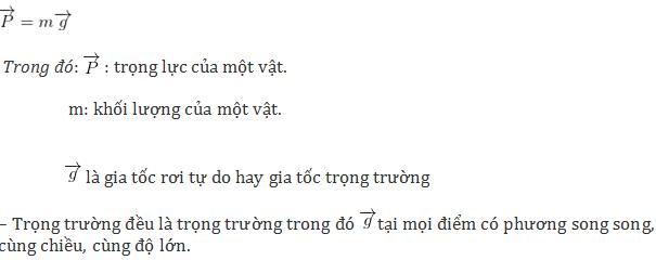 thế năng trọng trường