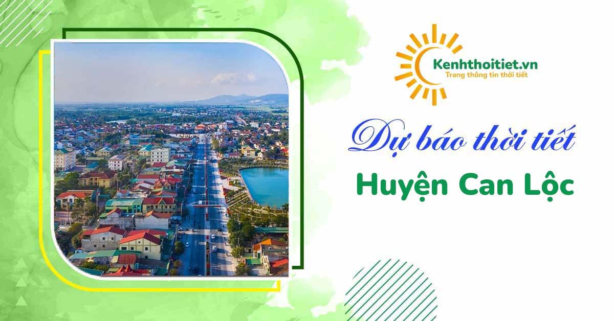 dự báo thời tiết huyện Can Lộc