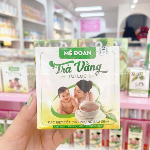 Trà Vằng túi lọc Mệ đoan lợi sữa giảm cân (30x5g)