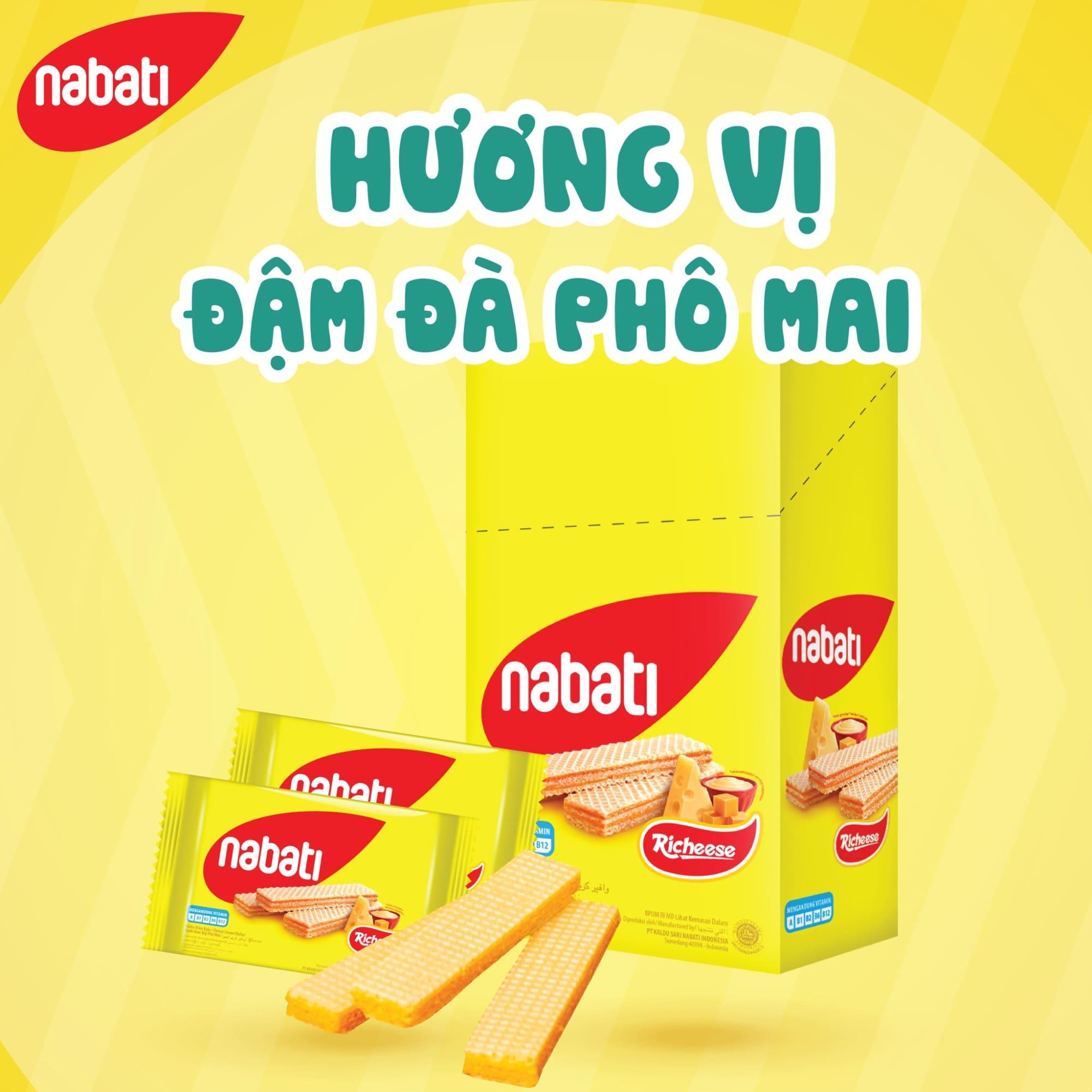 1 bịch bánh nabati bao nhiêu calo