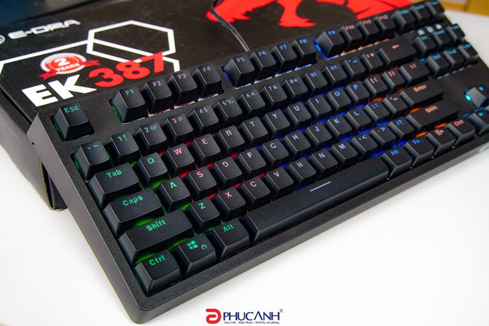 Bàn phím cơ gaming E-DRA EK387