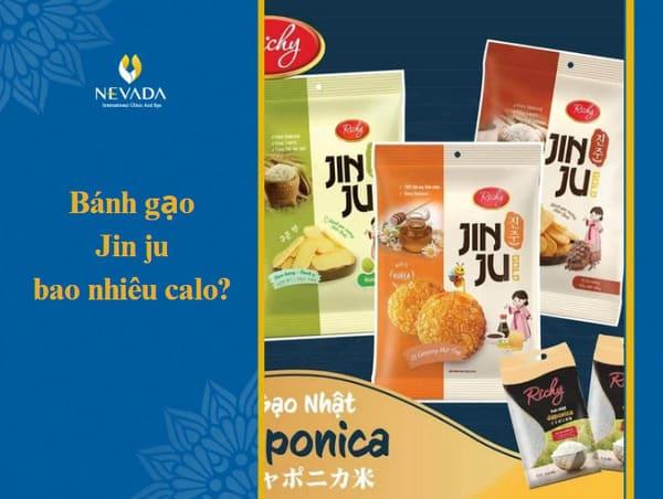 1 cái bánh gạo Jinju bao nhiêu calo, jin ju, chà bông, cốm sữa, mật ong