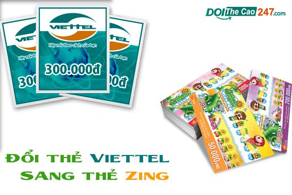 Cách đổi thẻ Viettel sang thẻ Zing