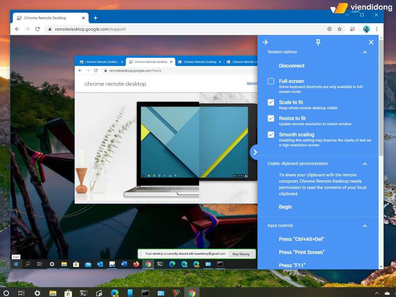 điều khiển máy tính từ xa bằng điện thoại chrome