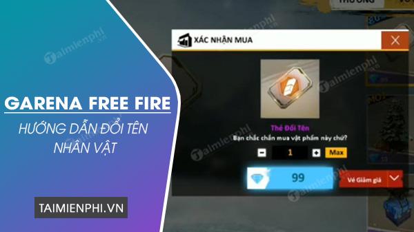 Bí quyết thay đổi tên nhân vật trong Garena Free Fire một cách sáng tạo