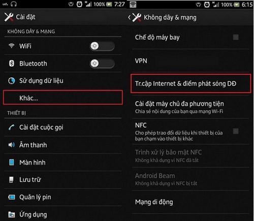 Chia sẻ wifi từ điện thoại iPhone, Android đến laptop