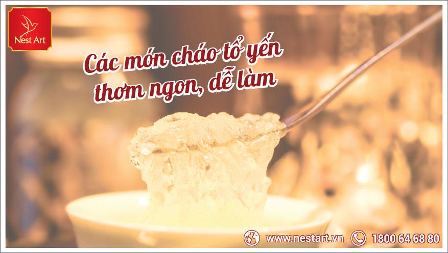 cháo tổ yến sào thịt bằm