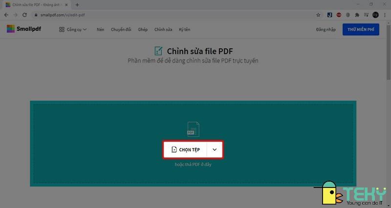 Cách chỉnh sửa trực tiếp trên file pdf