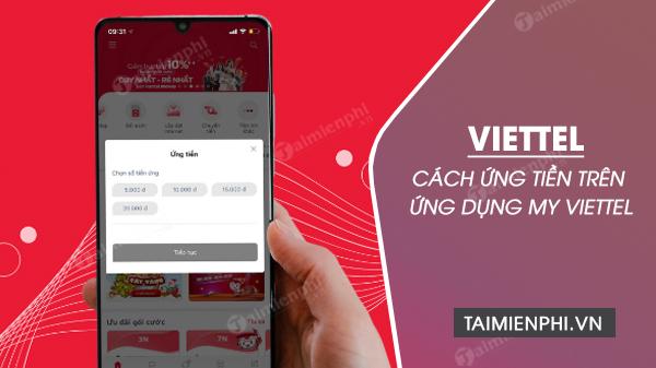 Phương thức nhận tiền Viettel trên ứng dụng My Viettel