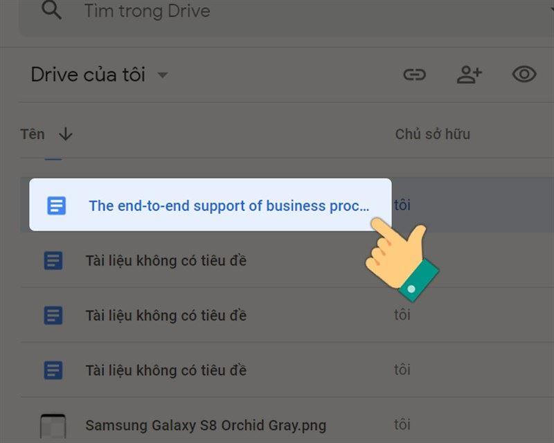 Quyền truy cập Google Drive