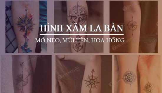 Hình xăm la bàn tuyệt vời cho Nam và Nữ