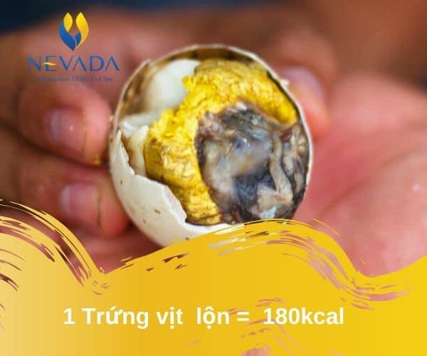 1 quả trứng hột vịt lộn bao nhiêu calo, xào me, lòng đỏ trắng, rang, ăn có béo không