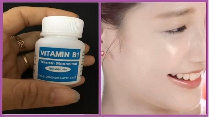 cách làm trắng da mặt bằng vitamin b1