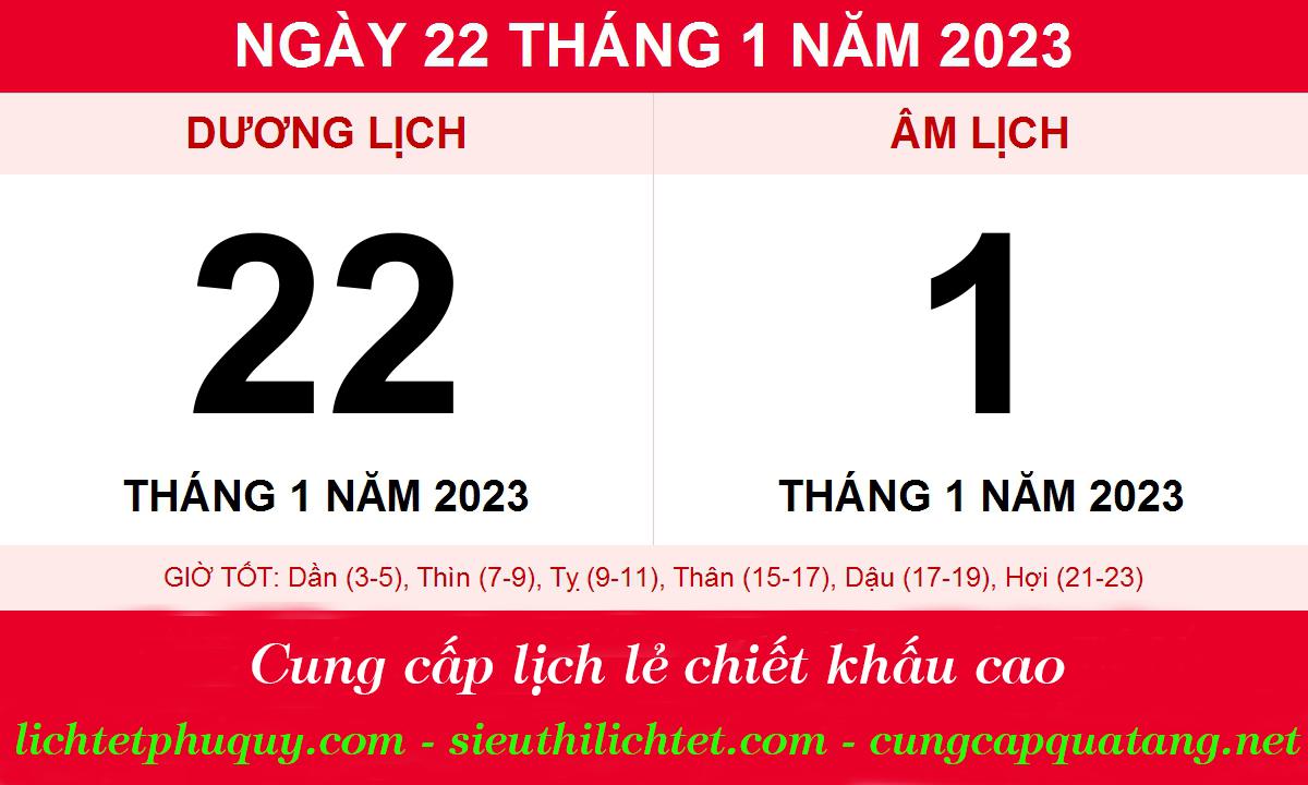 Ngày mùng 1 tết Nguyên Đán 2023