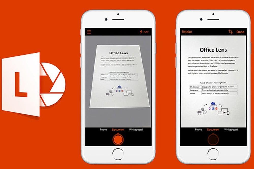 Phần mềm scan trên điện thoại Iphone Office Lens