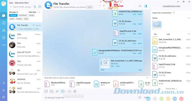 Zalo Desktop 3.8 Ứng dụng chat, nhắn tin, gọi điện miễn phí trên Windows 10